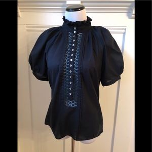 Catherine Malandrino Puff sleeve blouse